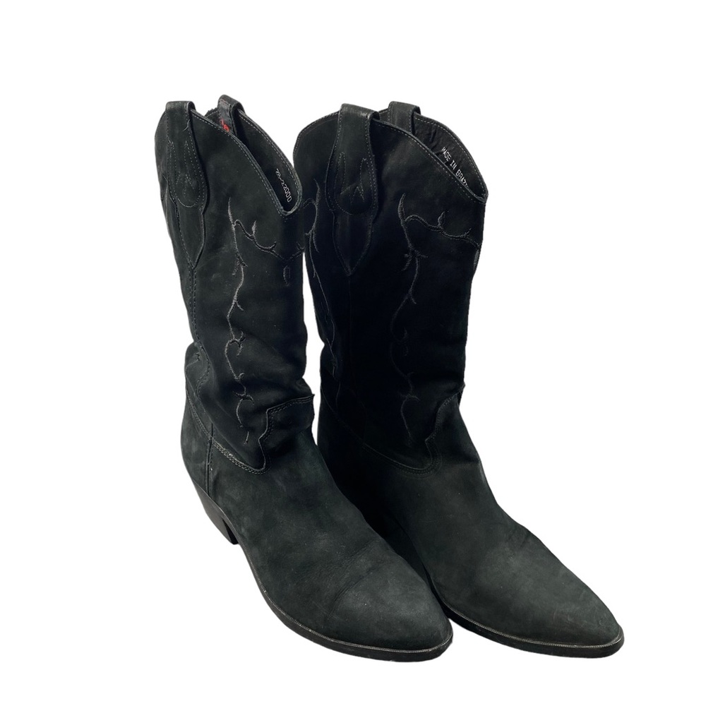 Laredo Suede? Pointed Toe Cowgirl Western Black Boots Women's Size 9